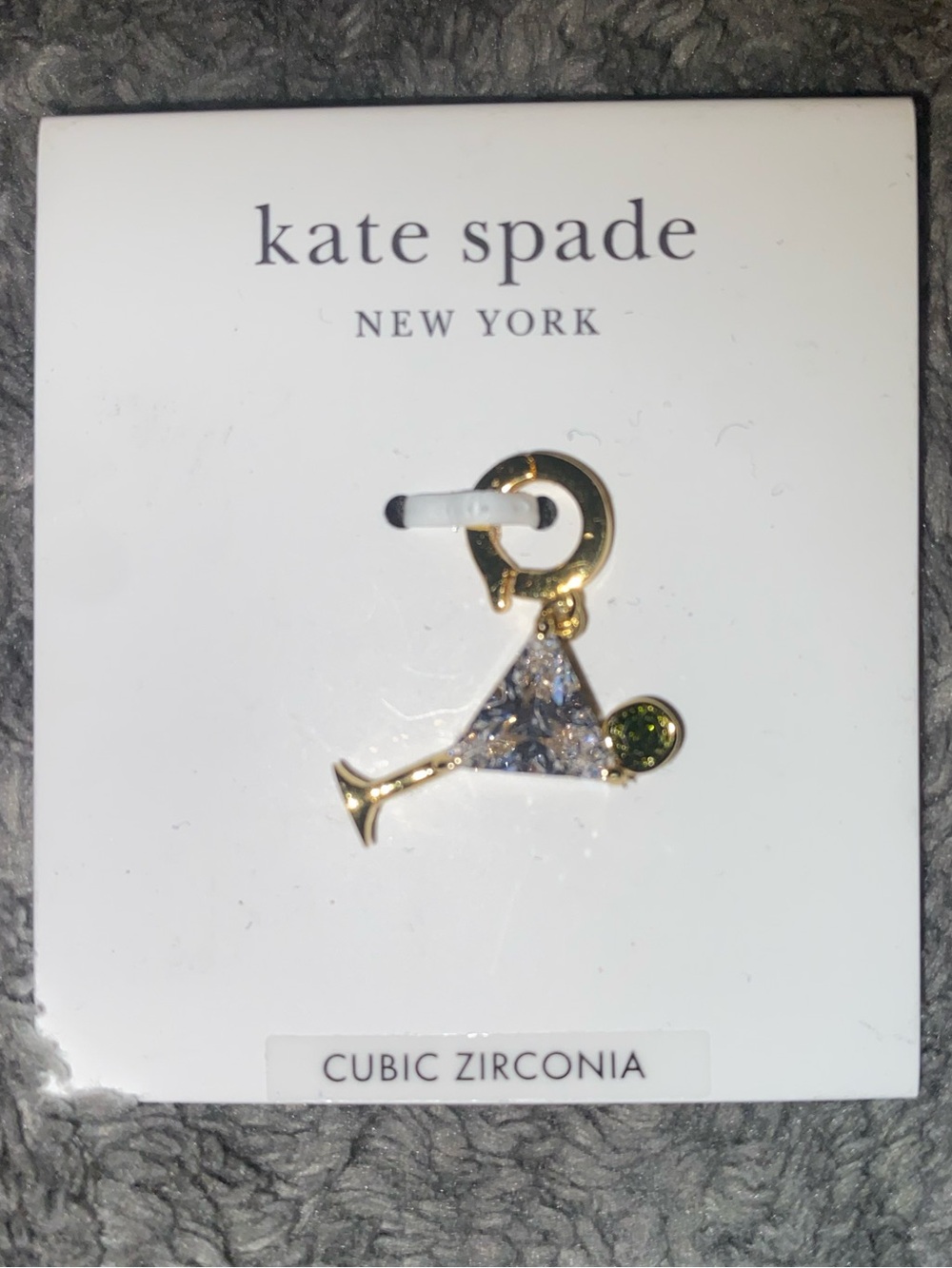 BNWT Kate Spade New York One in a Million Pinot Grigio Charm $50 - Picture 2 of 3